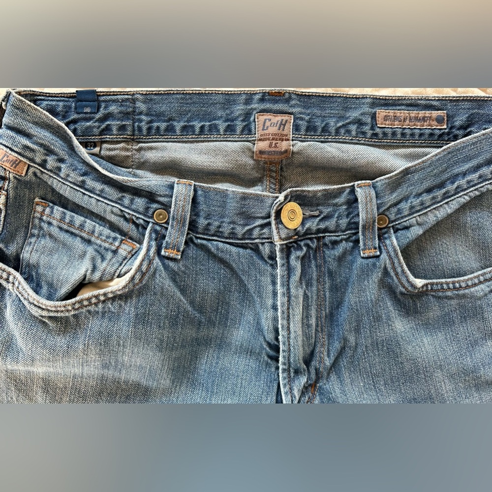 Citizens of Humanity Sid Straight Leg Blue Denim Jeans - Picture 3 of 9